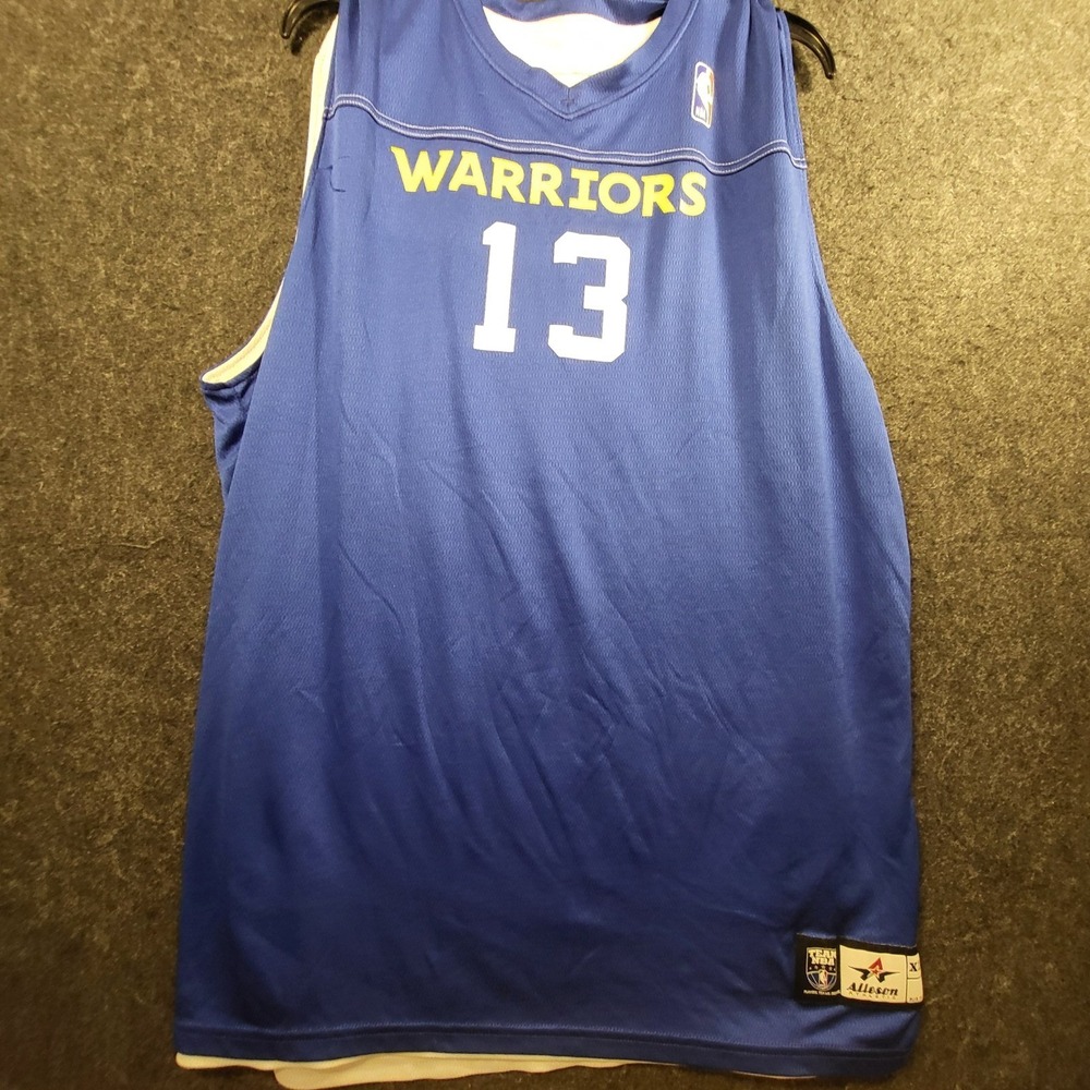 Golden State Warriors Reversible Jersey Mens XL Blue White 13 Alleson Athletic